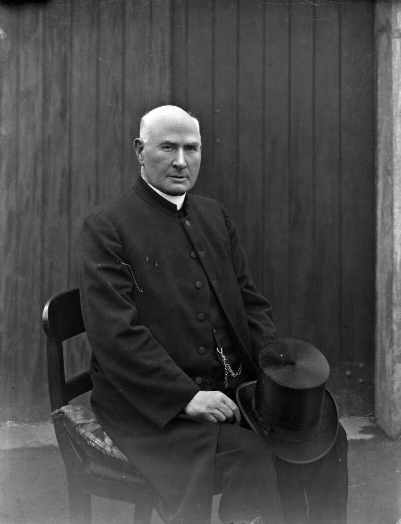 Rev Canon Patrick Tracey.P.P., hat off.