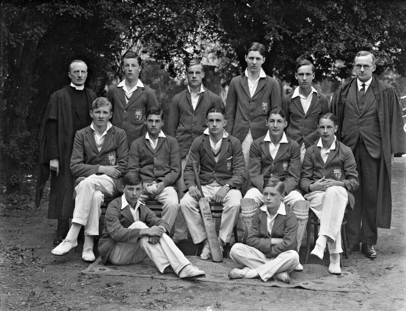 Bishop Foy School, Waterford, cricket group : commissioned by Rev. Mr. Seymore