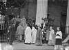 Funeral and lying in State of Most Rev Dr. Edward Byrne: Bishops & Abbots preceding the Papal Nuncio into the Pro-Cathedral