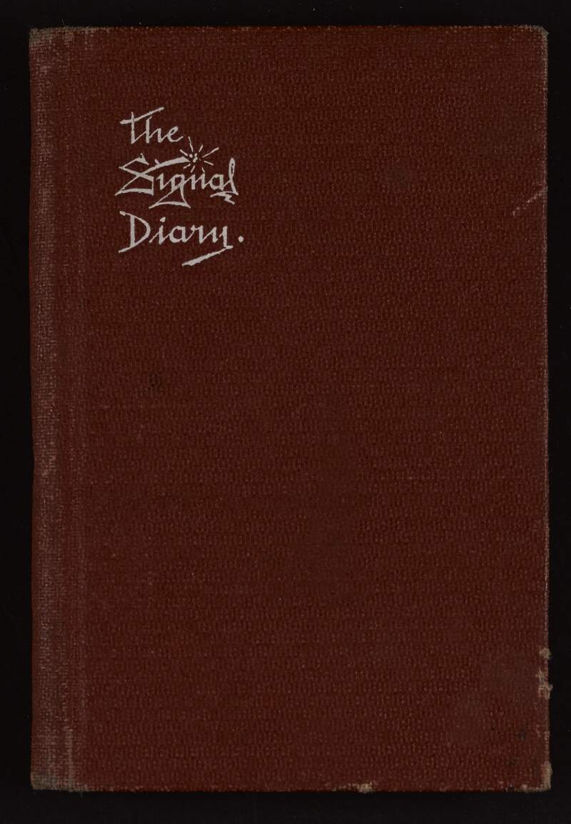 Brown pocket size diary of Áine Ceannt,
