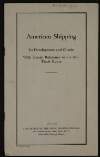 Booklet about American shipping with special reference to the Irish trade route,