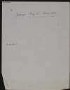 Sheet of paper with "Ballinagar (Kings Co) Liberty Club" written on it,