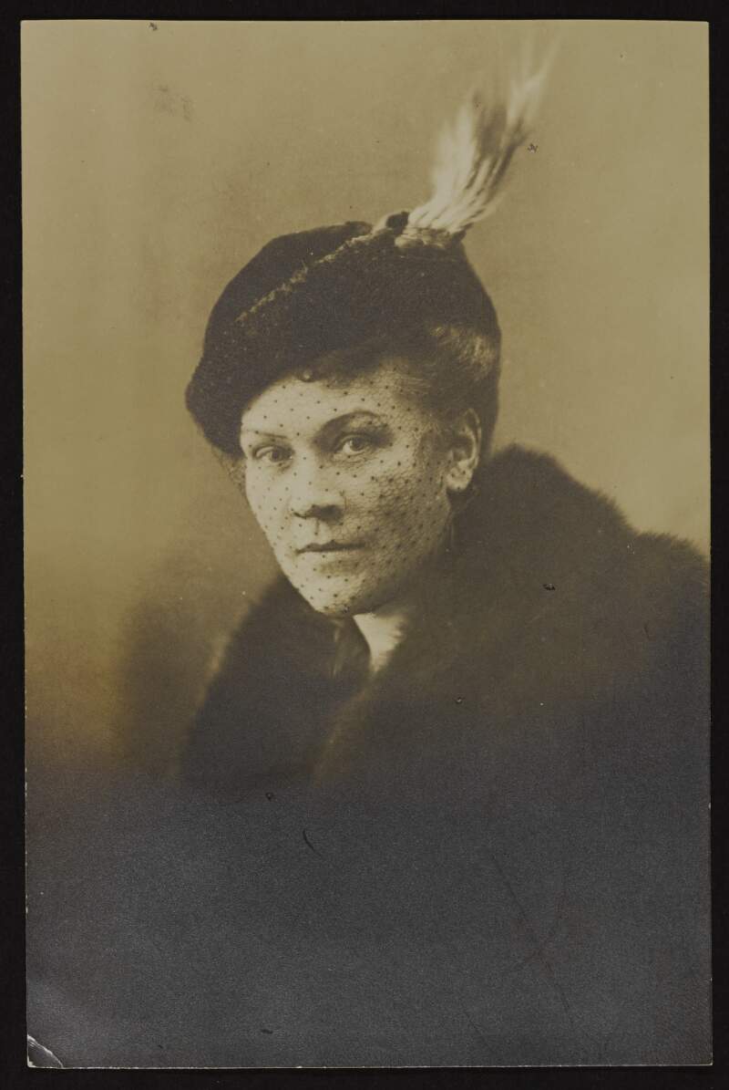 Photographic postcard from unidentified author [Margaretta Christensen's mother] to [Margaretta Christensen],