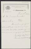 Memorandum from Ponsonby and Weldrick to P H Pearse with an estimate for stereotyping,