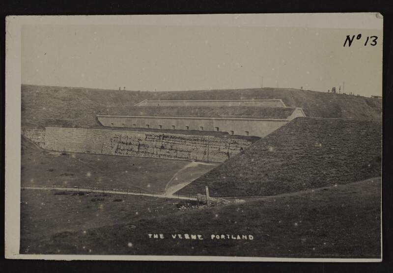 Postcard of the stone quarries on the Isle of Portland,