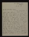 Letter from Rose McKelvey to Sister Marie Edgar de Sion thanking her and her brother for letters and describing a memorial service to be held for her "martyred son", Joseph McKelvey,