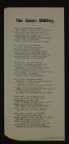 Printed copy of lyrics to the song 'The Saxon shilling',