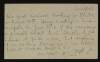 Postcard from Hanna Sheehy-Skeffington to Joseph McGarrity regarding arrangements for her visit to Philadelphia,