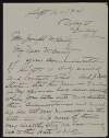 Letter from M.E. O'Sullivan to Joseph McGarrity regarding funds sent from Danbury, Connecticut,