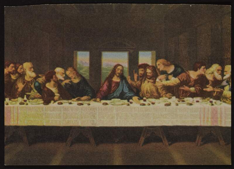 Colour print of the Last Supper,