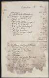 Fragments of account book for James Pearse and Sons by James Pearse,