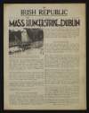 Copy of the 'The Irish Republic' newspaper titled: "Mass Hunger Strike in Dublin" with articles about the ongoing IRA bombing campaign in Britain, and the state of Britain while at war with Germany,