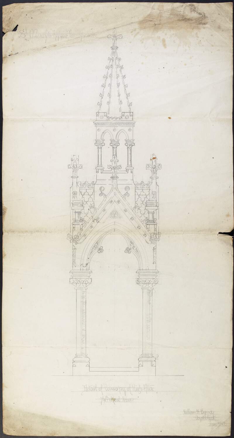 St. Mary's Asylum Donnybrook, Detail of Canopy of High Altar,