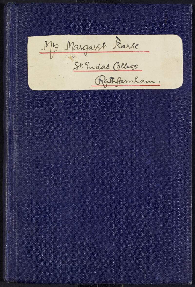Account book of Margaret Pearse for her account with the Royal Bank of Ireland, Limited for St. Enda's School, Rathfarnham, Dublin,