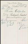Invoice from Bolands Limited to Margaret Pearse to the amount of £52-12-1,