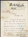 Letter from M. H. Gill & Son, Ltd., to Padraic Pearse informing him they can no longer supply him with goods without receiving a cheque to clear his account,