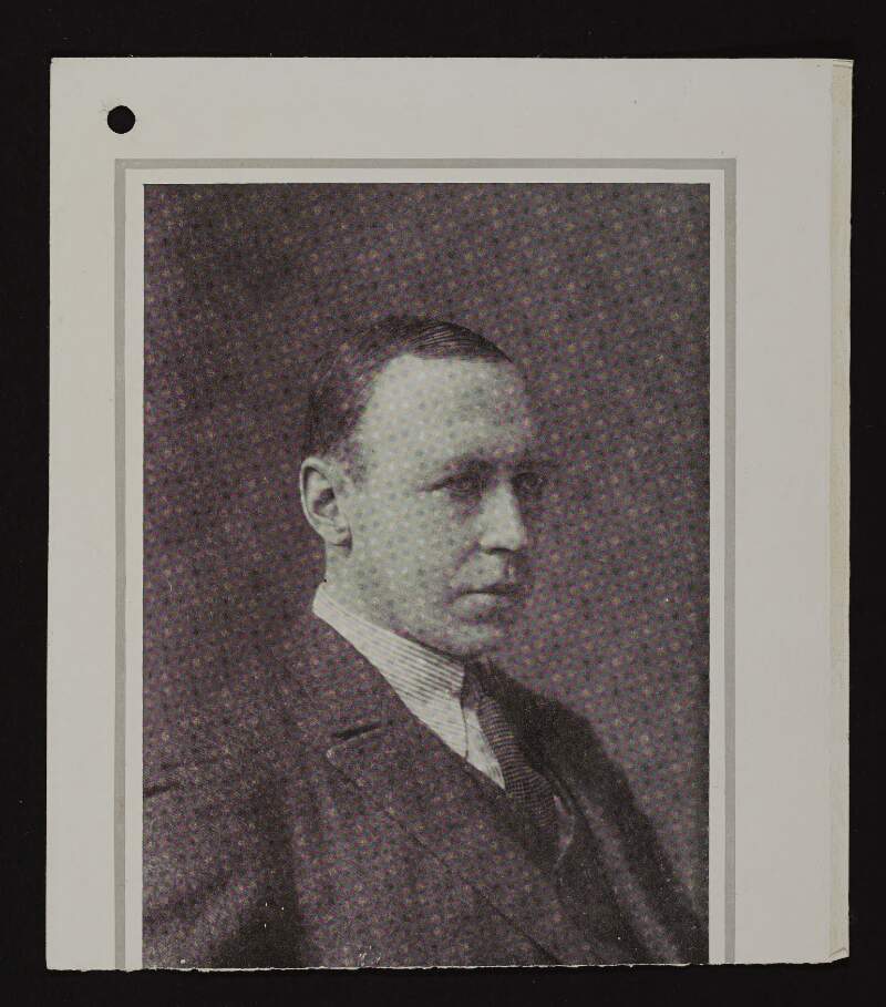 Portrait photograph of Alfred Noyes,