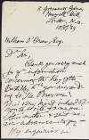Letter from [Donald Daly?] to William O'Brien thanking him for the information he sent him regarding 'The Keys of the Bastille' and including a copy of the letter O'Brien sent into the 'Observer',