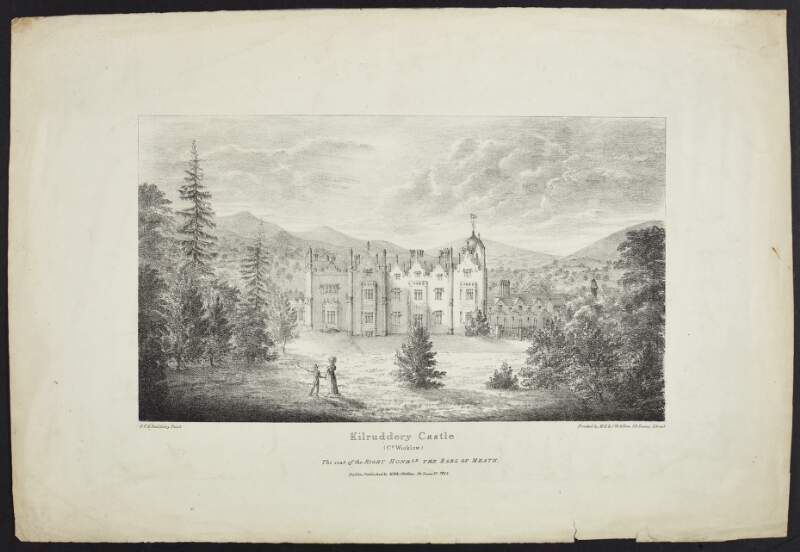 Kilruddery Castle, Co. Wicklow, the seat of the Right Honble. the Earl of Meath