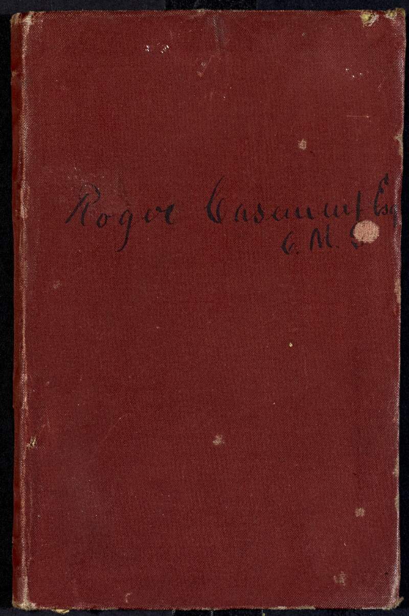 Roger Casement's bank book for Northern Banking Co., Limited, containing only one entry,