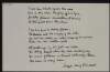 Poem by Joseph Mary Plunkett, 'I see his blood upon the rose', in the handwriting of Art O'Murnaghan,