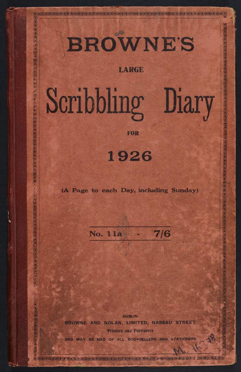 Diary of William O'Brien,