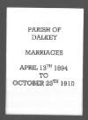 Register for the Catholic parish of Dalkey in the diocese of Dublin, County Dublin,
