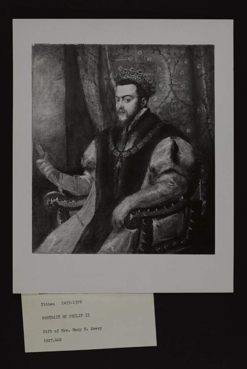 Photograph of 'Portrait of Philip II' by Titian