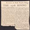 Letter to the editor of the Sunday Independent by P. S. O'Hegarty entitled 'Reviewer of Book Replies, The 1916 Rising',