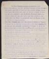 Typescript copy of statement regarding the treatment of Irish Easter Rising prisoners in Lewes and Aylesbury Prisons, related to a meeting at the Mansion House, demanding their treatment as prisoners of war,