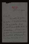 Letter from Henry T. Clements to Hugh Lane regarding the Loan Exhibition,