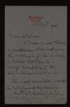 Letter from Henry T. Clements to Hugh Lane regarding wrong descriptions of the pictures he lent,