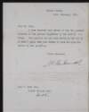 Letter from Sir Antony MacDonnell to Hugh Lane regarding a picture bequeathed by G.F. Watts,