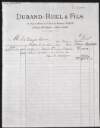 Bill from Durand-Ruel et fils to Hugh Lane for the sale of pictures,