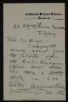 Letter from Edmund FitzEdmund Burke Roche, Baron Fermoy, to Hugh Lane regarding a picture by Quirijn van Brekelenkam,