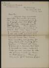 Letter from Sir Gerald Festus Kelly to Hugh Lane informing him that he does not have any picture that he considers satisfactory to present to the Royal Hibernian Academy and enquiring as to the exhibitions progress,