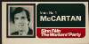 [Election flyer for Sinn Féin the Workers' Party candidate Pat McCartan for the Irish General Election of 11 June 1981]