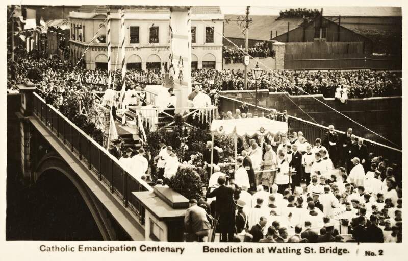 Catholic Emancipation Centenary, benediction at Watling St. Bridge