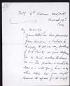 Letter from H. Jones Thaddeus to Hugh Lane agreeing to loan him a portrait of Pope Pius X,