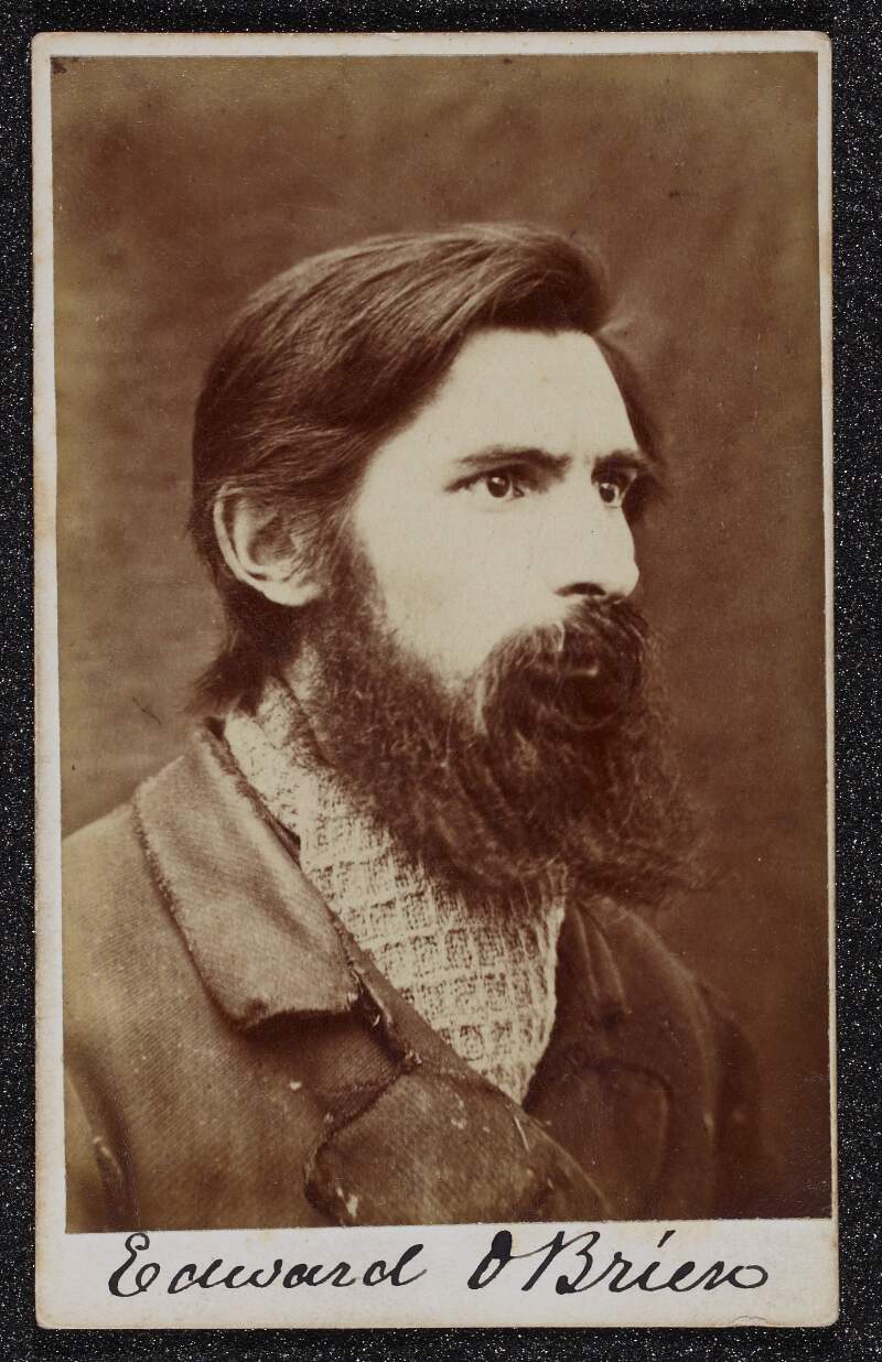 [Edward O'Brien, half-length portrait, facing right]