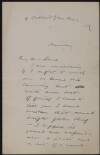 Letter from William Newzam Prior Nicholson to Hugh Lane in which he mentions William Orpen,