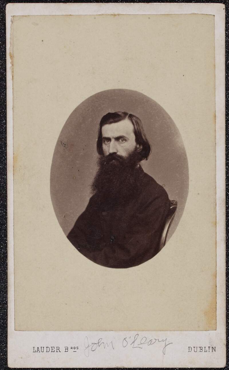 [John O'Leary, half-length portrait, facing front]