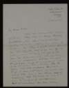 Letter from Henry Tonks to Hugh Lane about how frightened he and Philip Wilson Steer were after their conversation with Hugh Lane for fear they would spend all their time rushing from one gallery to another as they lack Hugh Lane's youth and talent,