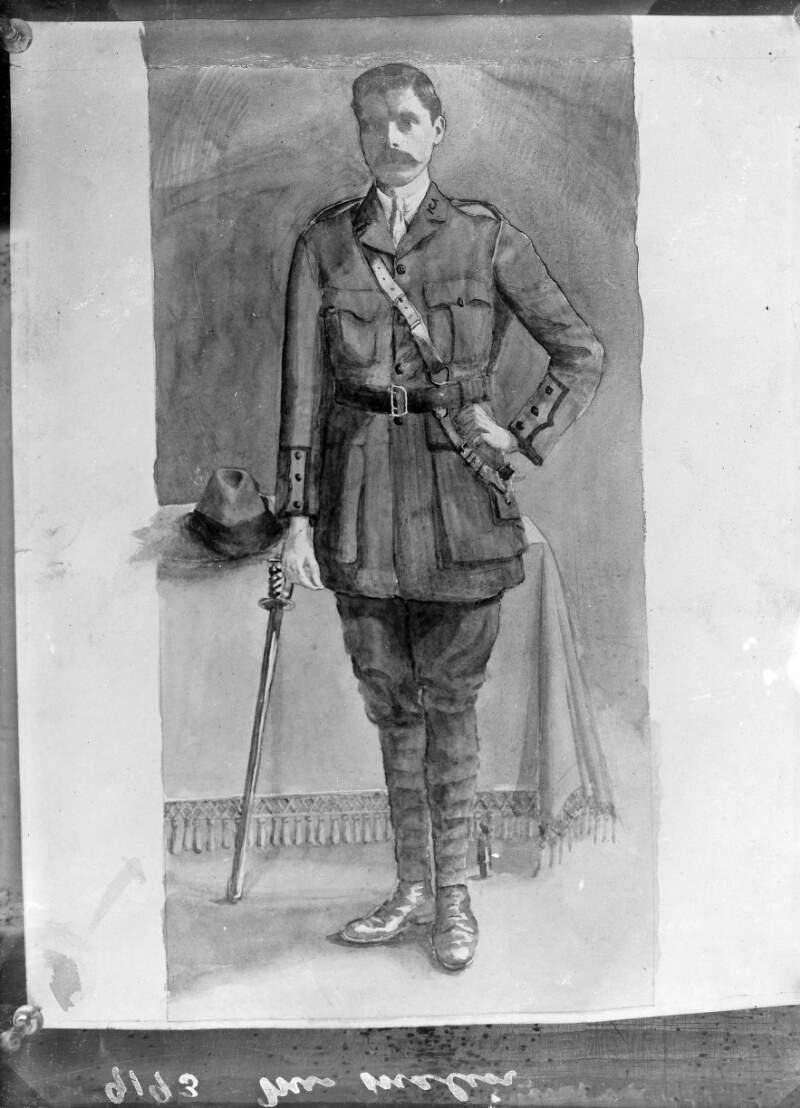 [Michael Mallin in Irish Volunteers uniform, full-length portrait]