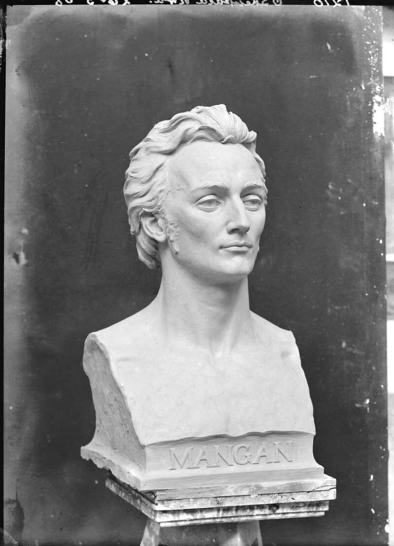 [James Clarence Mangan, memorial bust by Oliver Sheppard, RHA]