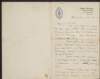 Letter from Willie Pearse, St. Enda's School, to his brother Patrick Pearse in New York,
