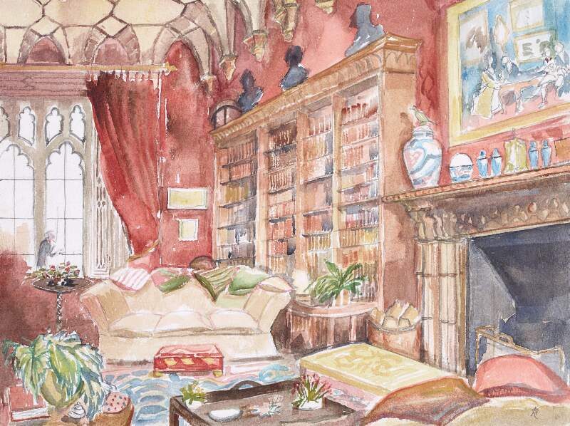 [The Library, Dunsany Castle, Co. Meath]