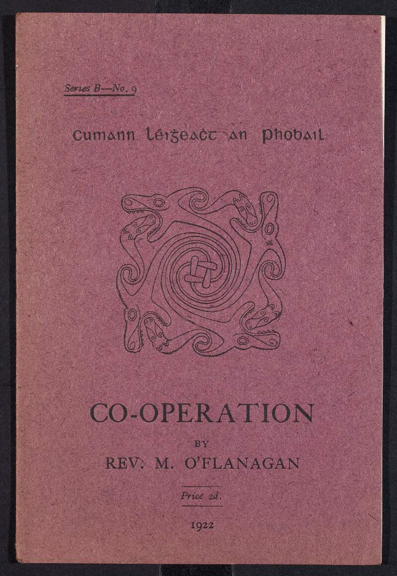 'Co-operation', by Rev. Michael O'Flanagan,