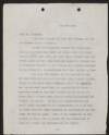 Letter [from William Cadbury] to Roger Casement, responding to the proposal for a public appeal for Edmund Dene Morel,