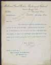 Letter from the Midland Great Western Railway of Ireland to Frederick J. Allan, INAAVD, regarding rent owed,
